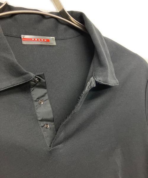 PRADA（プラダ）PRADA (プラダ) ポロシャツ ブラック サイズ:Mの古着・服飾アイテム