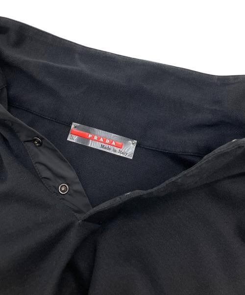 PRADA（プラダ）PRADA (プラダ) ポロシャツ ブラック サイズ:Mの古着・服飾アイテム
