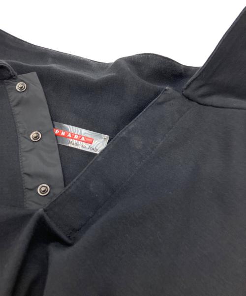 PRADA（プラダ）PRADA (プラダ) ポロシャツ ブラック サイズ:Mの古着・服飾アイテム