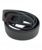 DIESELディーゼル）の古着「Reversible leather belt」｜ブラック