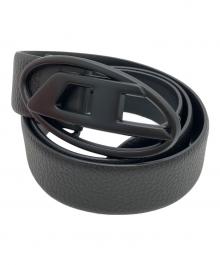 DIESEL（ディーゼル）の古着「Reversible leather belt」｜ブラック