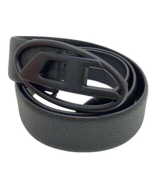DIESEL（ディーゼル）DIESEL (ディーゼル) Reversible leather belt ブラック サイズ:90cmの古着・服飾アイテム