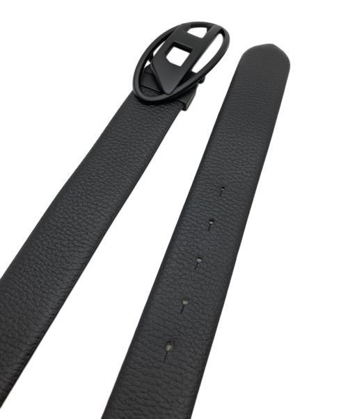 DIESEL（ディーゼル）DIESEL (ディーゼル) Reversible leather belt ブラック サイズ:90cmの古着・服飾アイテム