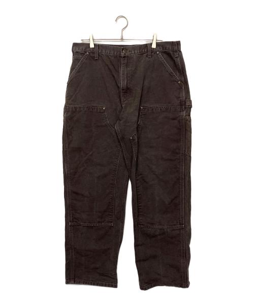 CarHartt（カーハート）CarHartt (カーハート) ダブルニーペインターパンツ ブラウン サイズ:91cm (W36)の古着・服飾アイテム
