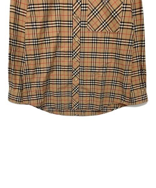 BURBERRY（バーバリー）BURBERRY (バーバリー) スモールスケールチェックシャツ ベージュ サイズ:Lの古着・服飾アイテム