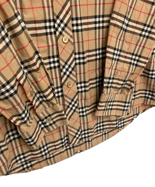 BURBERRY（バーバリー）BURBERRY (バーバリー) スモールスケールチェックシャツ ベージュ サイズ:Lの古着・服飾アイテム