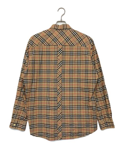 BURBERRY（バーバリー）BURBERRY (バーバリー) スモールスケールチェックシャツ ベージュ サイズ:Lの古着・服飾アイテム