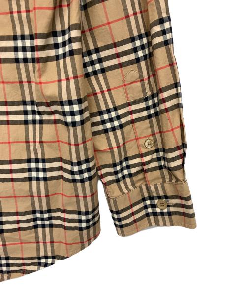 BURBERRY（バーバリー）BURBERRY (バーバリー) スモールスケールチェックシャツ ベージュ サイズ:Lの古着・服飾アイテム