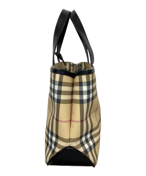 BURBERRY LONDON（バーバリーロンドン）BURBERRY LONDON (バーバリーロンドン) ノバチェック　ハンドバッグ ベージュの古着・服飾アイテム