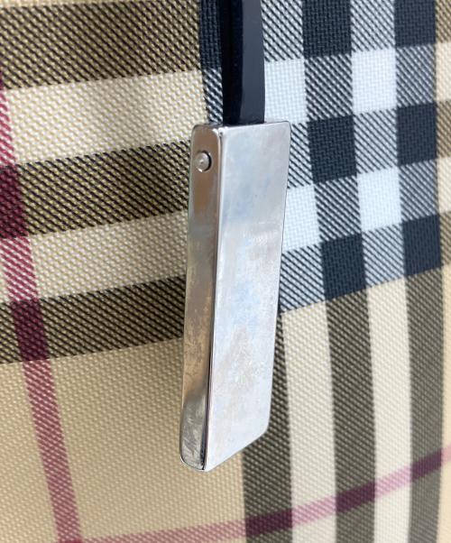BURBERRY LONDON（バーバリーロンドン）BURBERRY LONDON (バーバリーロンドン) ノバチェック　ハンドバッグ ベージュの古着・服飾アイテム
