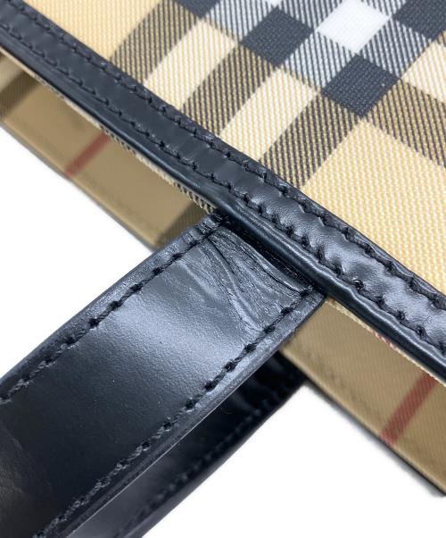 BURBERRY LONDON（バーバリーロンドン）BURBERRY LONDON (バーバリーロンドン) ノバチェック　ハンドバッグ ベージュの古着・服飾アイテム