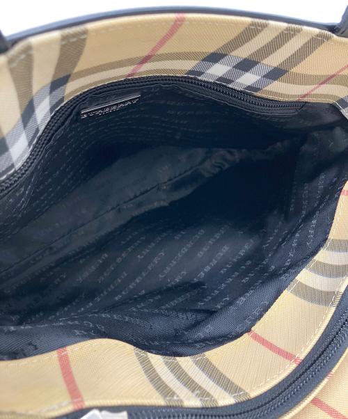 BURBERRY LONDON（バーバリーロンドン）BURBERRY LONDON (バーバリーロンドン) ノバチェック　ハンドバッグ ベージュの古着・服飾アイテム