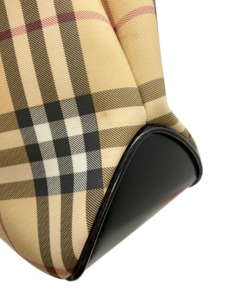 BURBERRY LONDON（バーバリーロンドン）BURBERRY LONDON (バーバリーロンドン) ノバチェック　ハンドバッグ ベージュの古着・服飾アイテム