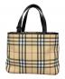 BURBERRY LONDON（バーバリーロンドン）の古着「ノバチェック　ハンドバッグ」｜ベージュ