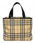 BURBERRY LONDON (バーバリーロンドン) ノバチェック　ハンドバッグ ベージュ：18000円
