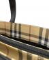 中古・古着 BURBERRY LONDON (バーバリーロンドン) ノバチェック　ハンドバッグ ベージュ：18000円