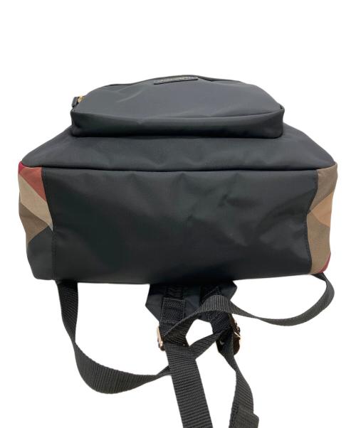 BLUE LABEL CRESTBRIDGE（ブルーレーベルクレストブリッジ）BLUE LABEL CRESTBRIDGE (ブルーレーベルクレストブリッジ) パーシャルクレストブリッジチェックナイロンバックパック ブラックの古着・服飾アイテム