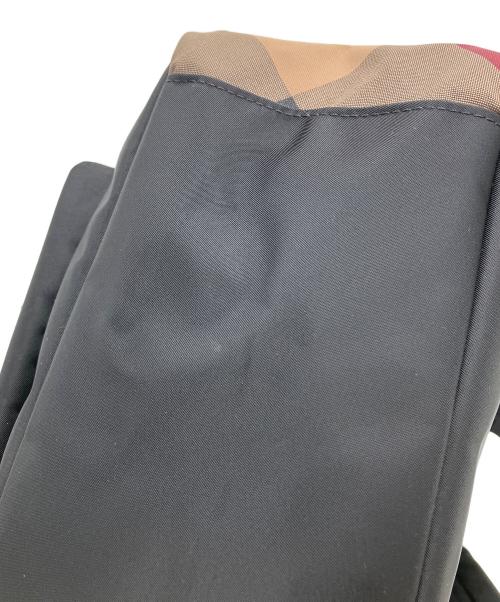 BLUE LABEL CRESTBRIDGE（ブルーレーベルクレストブリッジ）BLUE LABEL CRESTBRIDGE (ブルーレーベルクレストブリッジ) パーシャルクレストブリッジチェックナイロンバックパック ブラックの古着・服飾アイテム