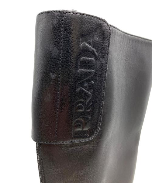 PRADA（プラダ）PRADA (プラダ) ロングブーツ ブラック サイズ:22.5cmの古着・服飾アイテム