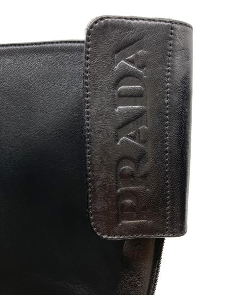 PRADA（プラダ）PRADA (プラダ) ロングブーツ ブラック サイズ:22.5cmの古着・服飾アイテム