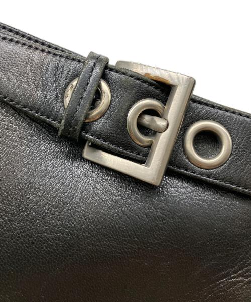 PRADA（プラダ）PRADA (プラダ) バックルロングブーツ ブラック サイズ:22cmの古着・服飾アイテム