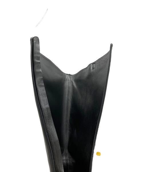 PRADA（プラダ）PRADA (プラダ) バックルロングブーツ ブラック サイズ:22cmの古着・服飾アイテム