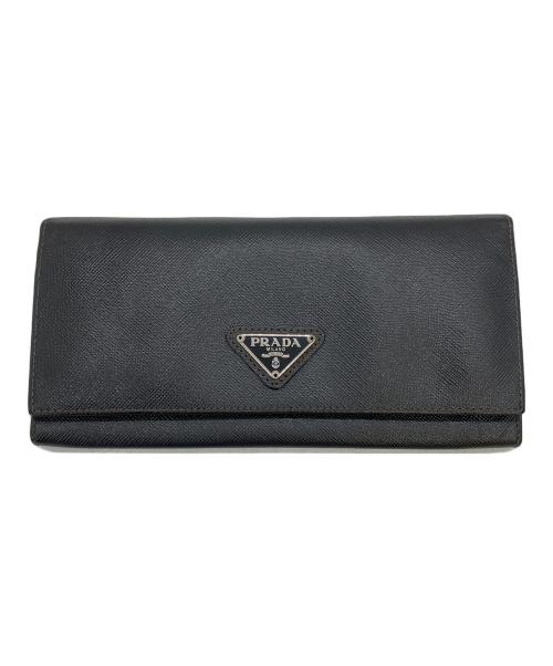 PRADA（プラダ）PRADA (プラダ) 2つ折り財布 ブラックの古着・服飾アイテム