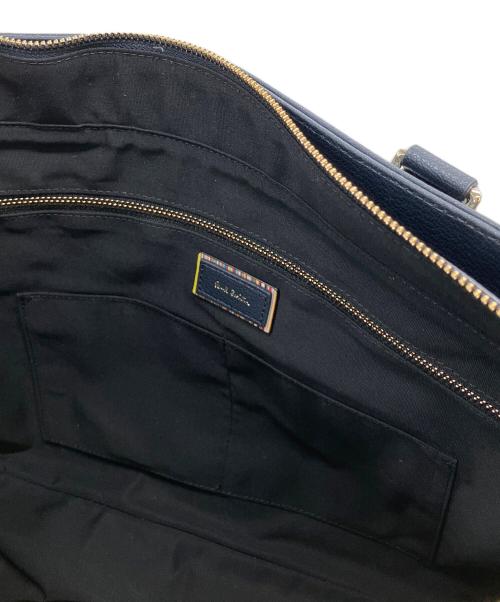 PAUL SMITH（ポールスミス）PAUL SMITH (ポールスミス) クロスオーバーストライプ トートバッグ ネイビーの古着・服飾アイテム