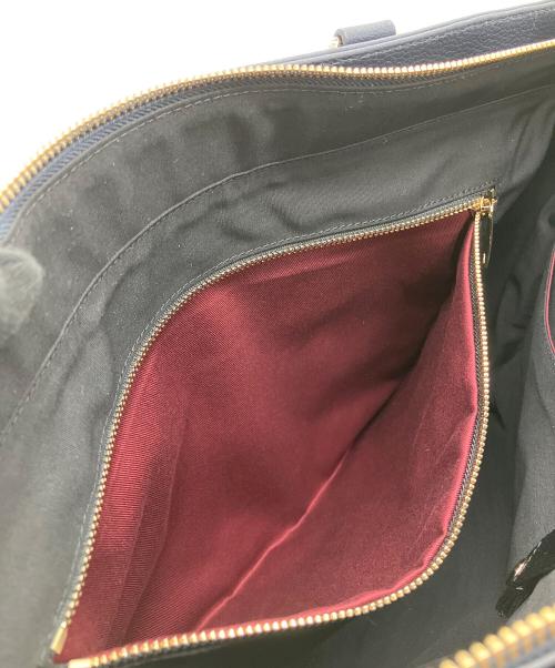PAUL SMITH（ポールスミス）PAUL SMITH (ポールスミス) クロスオーバーストライプ トートバッグ ネイビーの古着・服飾アイテム