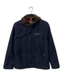 ALPHA（アルファ）の古着「TA1395-167 デッキジャケット」｜ネイビー