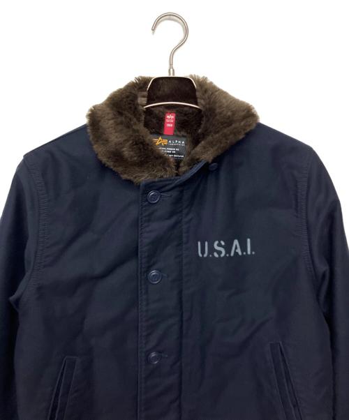 ALPHA（アルファ）ALPHA (アルファ) TA1395-167 デッキジャケット ネイビー サイズ:Mの古着・服飾アイテム