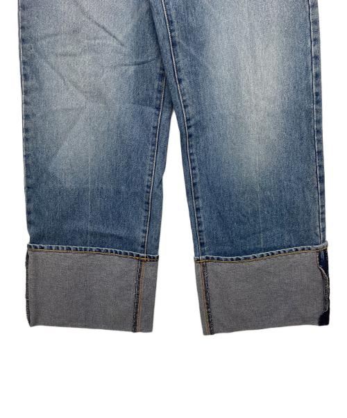doublet（ダブレット）doublet (ダブレット) RECYCLE DENIM LOW-RISE DENIM PANTS インディゴ サイズ:Sの古着・服飾アイテム