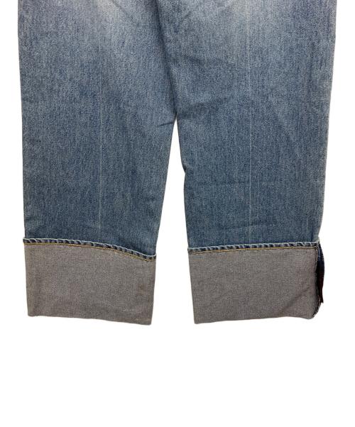 doublet（ダブレット）doublet (ダブレット) RECYCLE DENIM LOW-RISE DENIM PANTS インディゴ サイズ:Sの古着・服飾アイテム