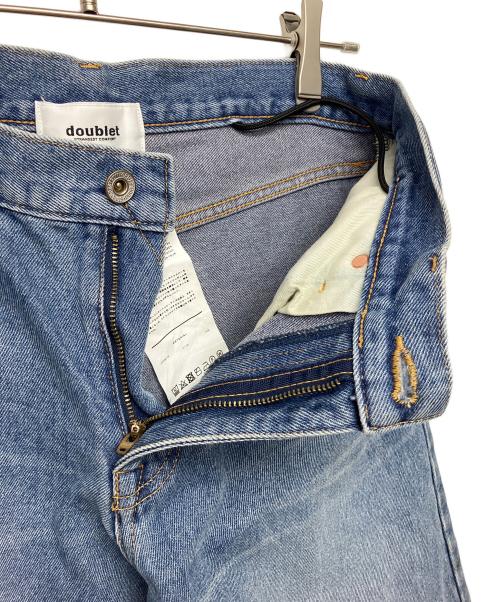 doublet（ダブレット）doublet (ダブレット) RECYCLE DENIM LOW-RISE DENIM PANTS インディゴ サイズ:Sの古着・服飾アイテム