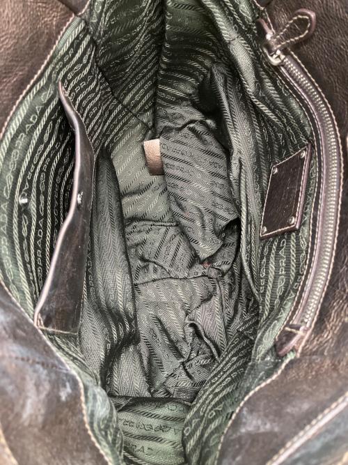 PRADA（プラダ）PRADA (プラダ) ハンドバッグ ブラウンの古着・服飾アイテム