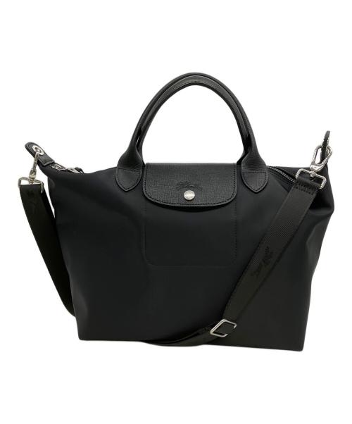 LONGCHAMP（ロンシャン）LONGCHAMP (ロンシャン) ルプリアージュ 2WAYショルダーバッグ ブラックの古着・服飾アイテム