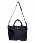 LONGCHAMP (ロンシャン) ルプリアージュ 2WAYショルダーバッグ ブラック：12000円