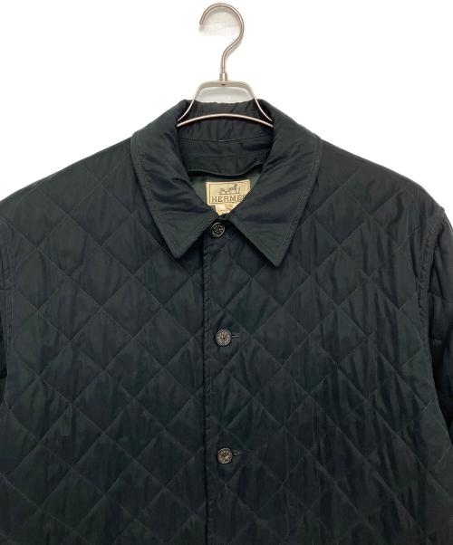 HERMES（エルメス）HERMES (エルメス) キルティングジャケット ブラック サイズ:48の古着・服飾アイテム
