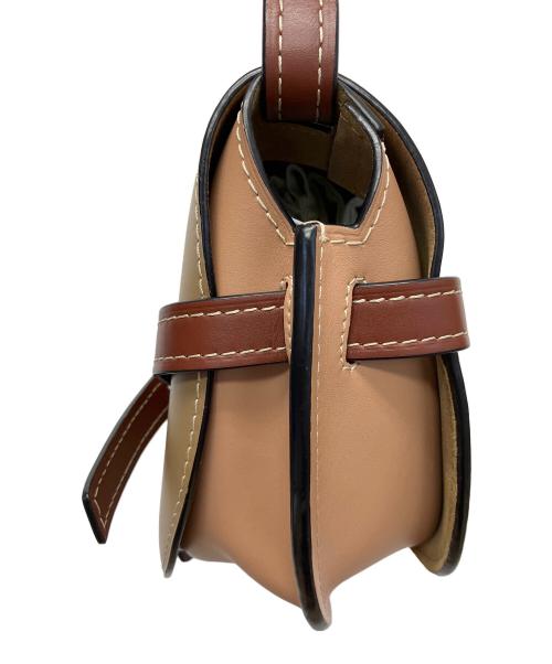 LOEWE（ロエベ）LOEWE (ロエベ) ゲートバッグ スモール　ショルダーバッグ ブラウン×ピンクの古着・服飾アイテム
