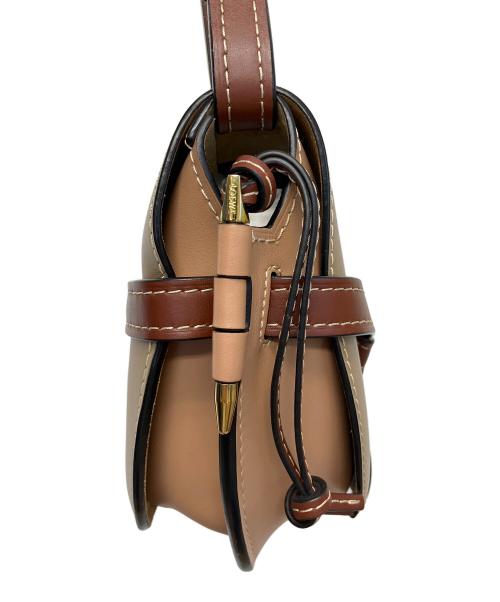LOEWE（ロエベ）LOEWE (ロエベ) ゲートバッグ スモール　ショルダーバッグ ブラウン×ピンクの古着・服飾アイテム