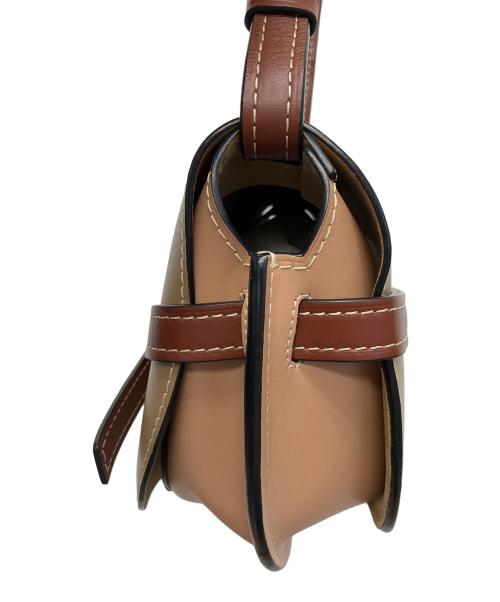 LOEWE（ロエベ）LOEWE (ロエベ) ゲートバッグ スモール　ショルダーバッグ ブラウン×ピンクの古着・服飾アイテム