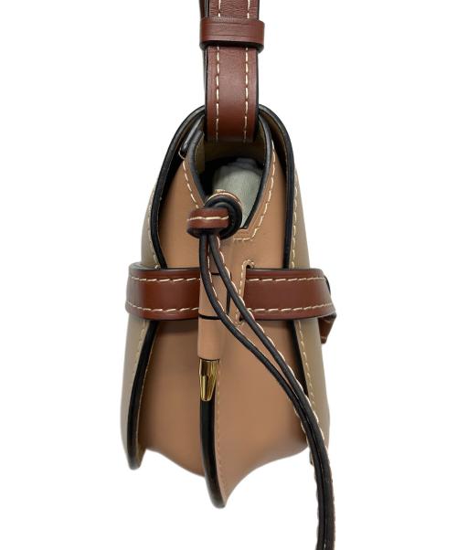LOEWE（ロエベ）LOEWE (ロエベ) ゲートバッグ スモール　ショルダーバッグ ブラウン×ピンクの古着・服飾アイテム