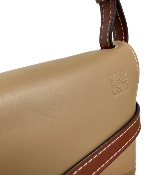 LOEWE（ロエベ）LOEWE (ロエベ) ゲートバッグ スモール　ショルダーバッグ ブラウン×ピンクの古着・服飾アイテム