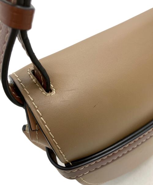 LOEWE（ロエベ）LOEWE (ロエベ) ゲートバッグ スモール　ショルダーバッグ ブラウン×ピンクの古着・服飾アイテム