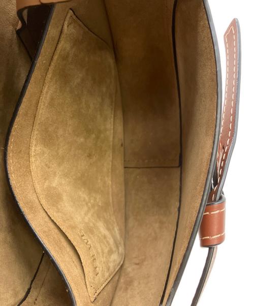 LOEWE（ロエベ）LOEWE (ロエベ) ゲートバッグ スモール　ショルダーバッグ ブラウン×ピンクの古着・服飾アイテム