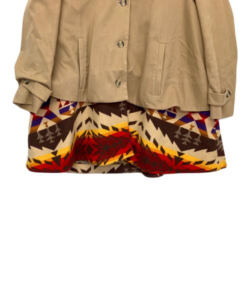 PENDLETON（ペンドルトン）PENDLETON (ペンドルトン) Aラインコート ブラウン サイズ:Sの古着・服飾アイテム