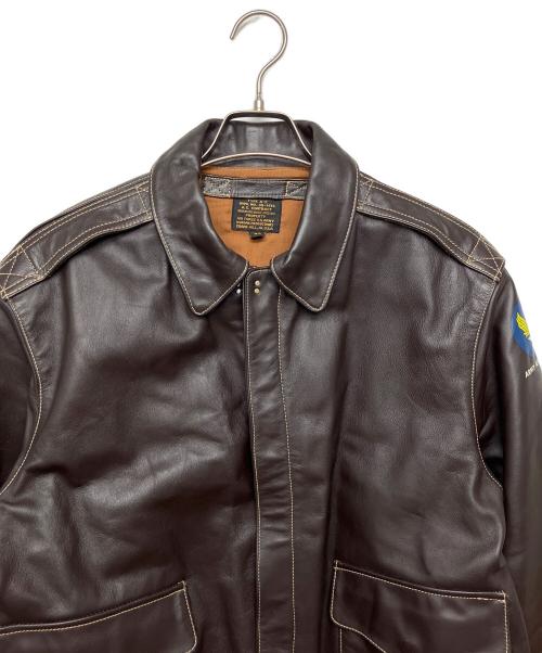 MORGAN（モーガン）MORGAN (モーガン) A-2ジャケット ブラウン サイズ:44の古着・服飾アイテム