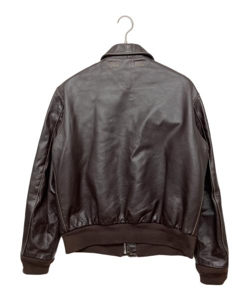 MORGAN（モーガン）MORGAN (モーガン) A-2ジャケット ブラウン サイズ:44の古着・服飾アイテム