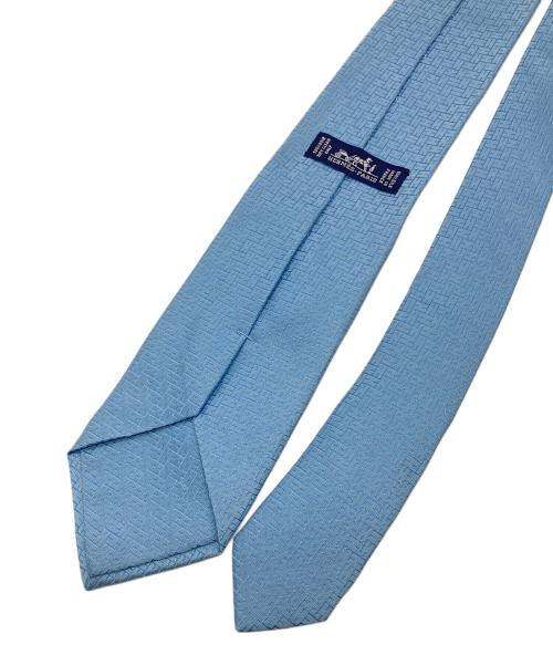 HERMES（エルメス）HERMES (エルメス) ファソネH　ネクタイ ブルー サイズ:FREEの古着・服飾アイテム