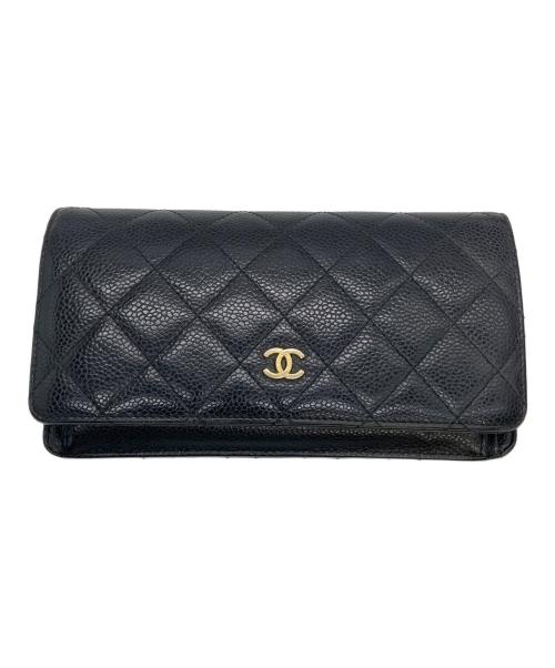 CHANEL（シャネル）CHANEL (シャネル) 長財布 ブラックの古着・服飾アイテム
